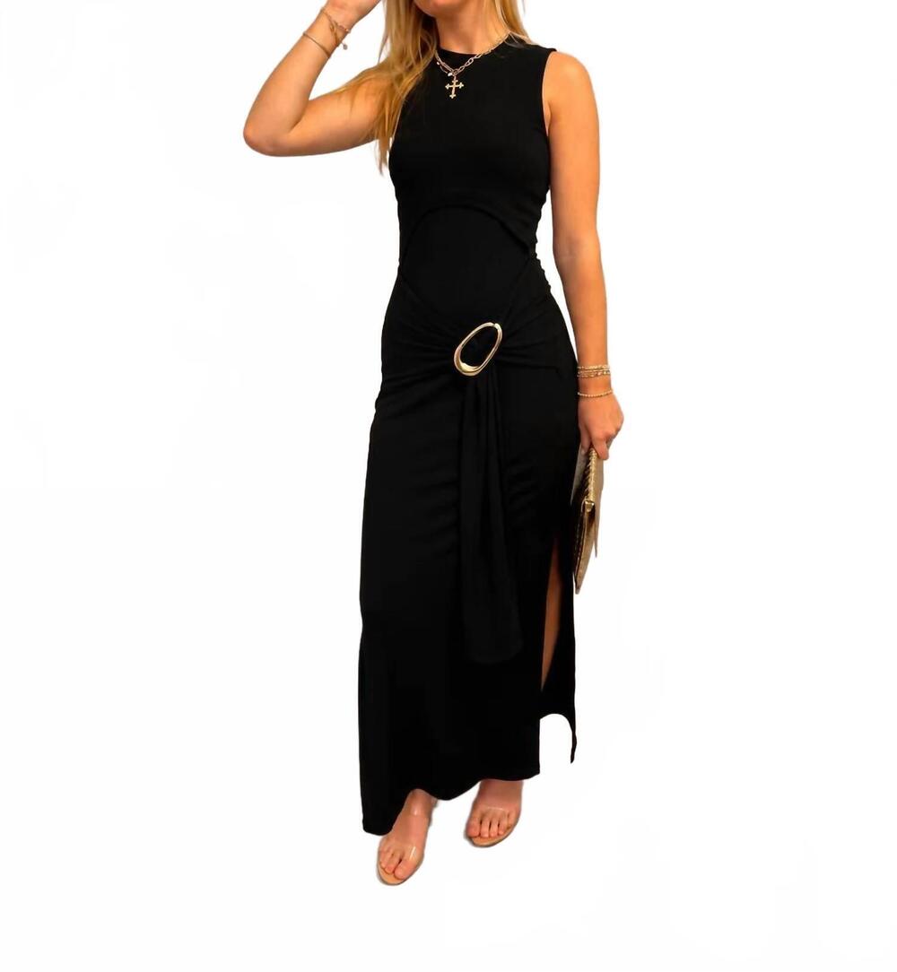 NEW JS71 tovi long dress in black